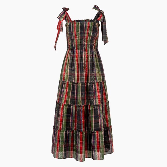 Hill House Ribbon Holiday Tartan Nap Dress - Picture 3 of 6